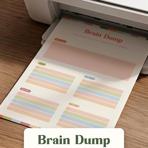 ADHD Brain Dump Printable | Task Triage To-Do List (Letter + A4 PDF)