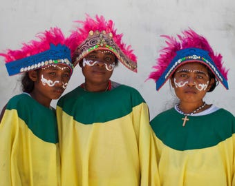 West Papua Cultural Portrait | Sanggar Sarak Performers | Raja Ampat Fine Art Photography Print