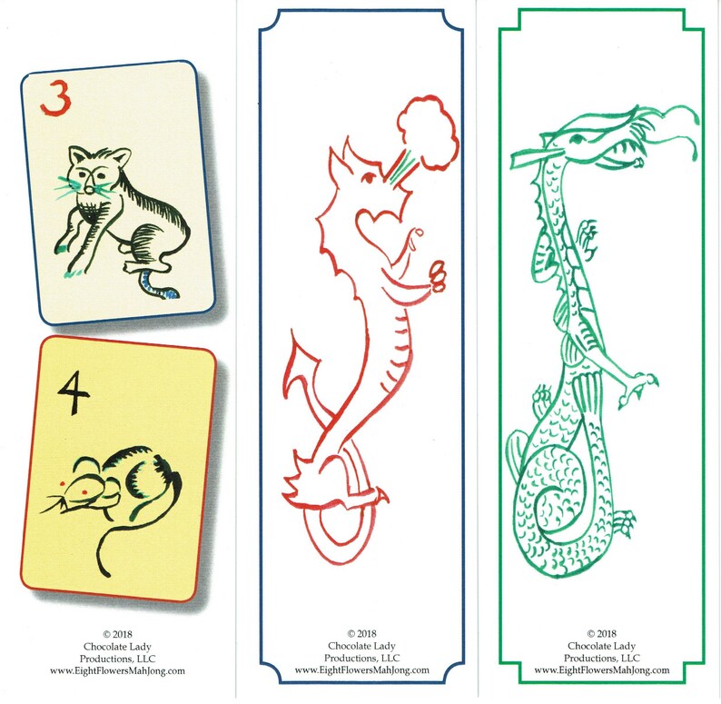 Mah Jongg Bookmark Assortments - 3 in a Set - Etsy