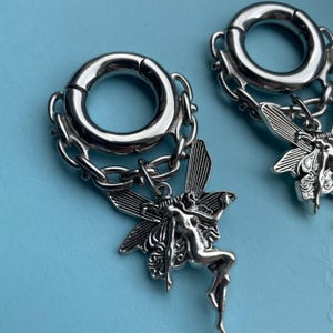 Fairy Ear Weights | Surgical Steel Chained Statement Earrings (5MM 4G)