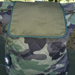 Toddler Camo Backpack, Preschool Camoflauge backpack, Quilted fabric, Stephen Joseph, ages 1 to 3