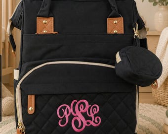 Personalized Diaper Bag Backpack, Baby Shower Gift, New Mom Gift, travel diaper bag, maternity organizer, backpack diaper bag