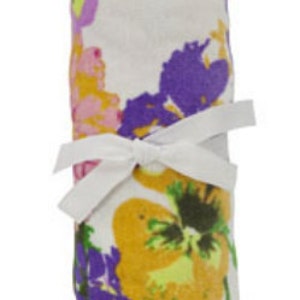 Lounge Chair Cover, monogrammed floral pattern beach towel, personalized for her