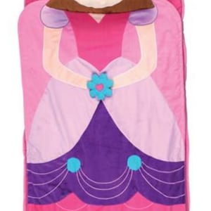 Personalized Nap Mat for School, Girl&#39;s Princess Nap Mat with pillow and blanket,  Pre-School Sleep Mat, Daycare sleep mat, School Nap Mat