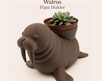 Walrus Planter Plant Holder - Winsome Waters - Fits 4 Inch Pot