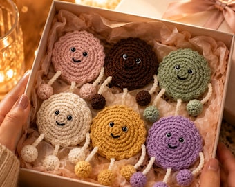 Crochet Cookie Pattern PDF | Amigurumi Cookie Tutorial | Cute Food Plush Pattern | Mini Crochet Cookie | Instant Digital Download