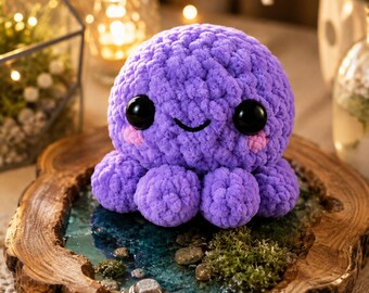 Baby Octopus Crochet Pattern | Cute Amigurumi Pattern PDF | Easy Crochet Octopus | Instant Download Crochet Pattern