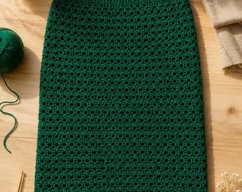 crochet Lemon peel stitch skirt pattern| Crochet textured striped skirt