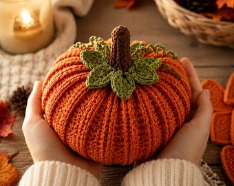 Pumpkin Coaster Set Crochet Pattern | 6 Coasters Become One Pumpkin