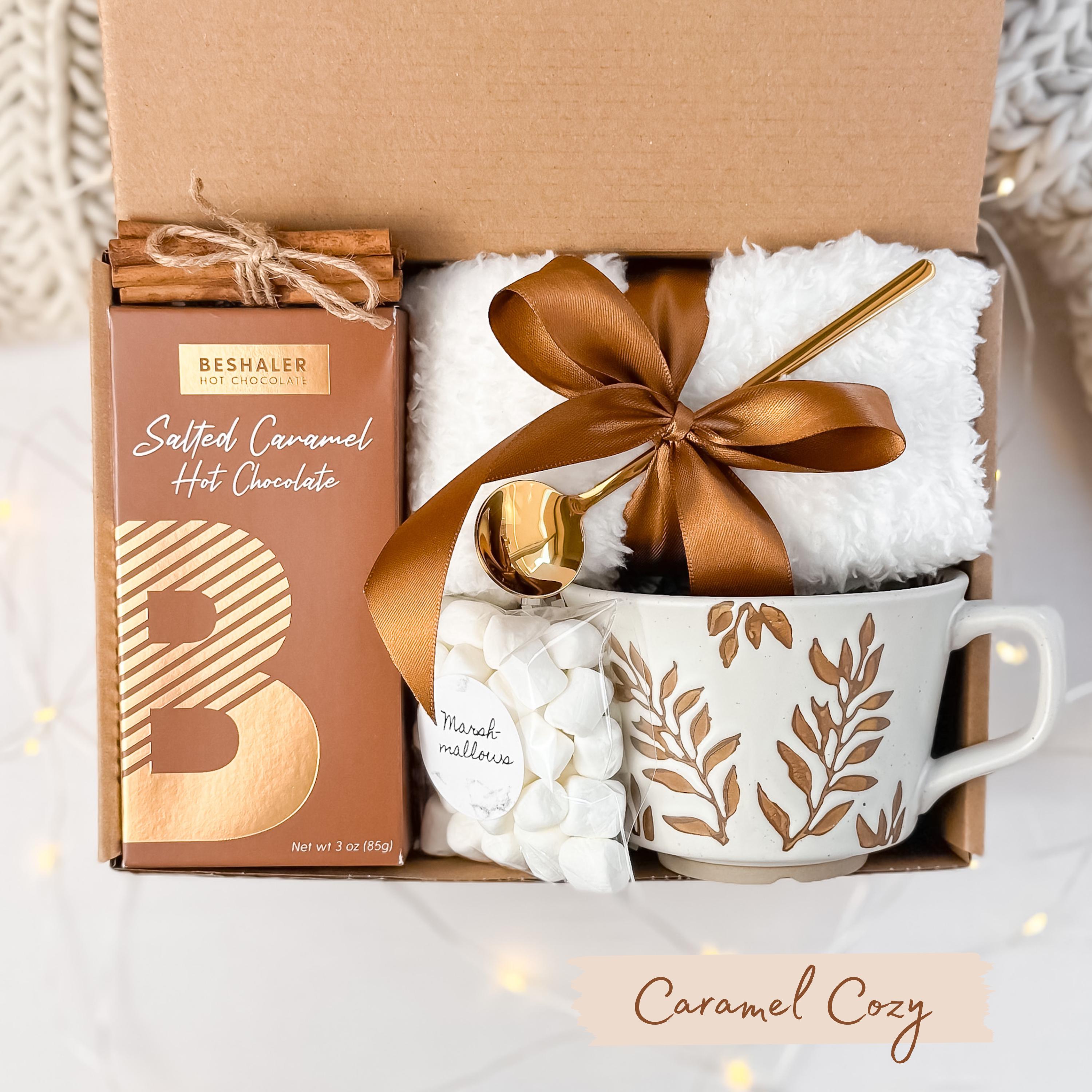 Fall Gift Box, Cozy Caramel Hot Chocolate Care Package