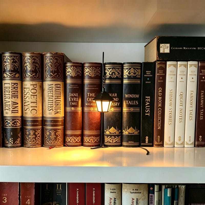 Mini Lantern Bookshelf Light - Etsy