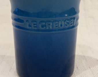 Pot à ustensiles en grès Le Creuset – Bleu Marseille