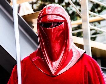 SU ORDINAZIONE Replica cosplay del costume set rosso della guardia reale di Star Wars Imperatori