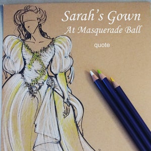 MADE TO ORDER Sarah&#39;s gown Masquerade Ball, Labyrinth the movie, Cosplay, wedding dress