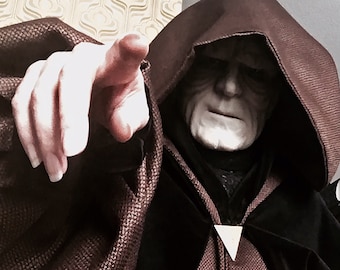 MADE TO ORDER Darth Sidious, Kaiser Palpatine Gewand Replik, Lord Sidious Mantel