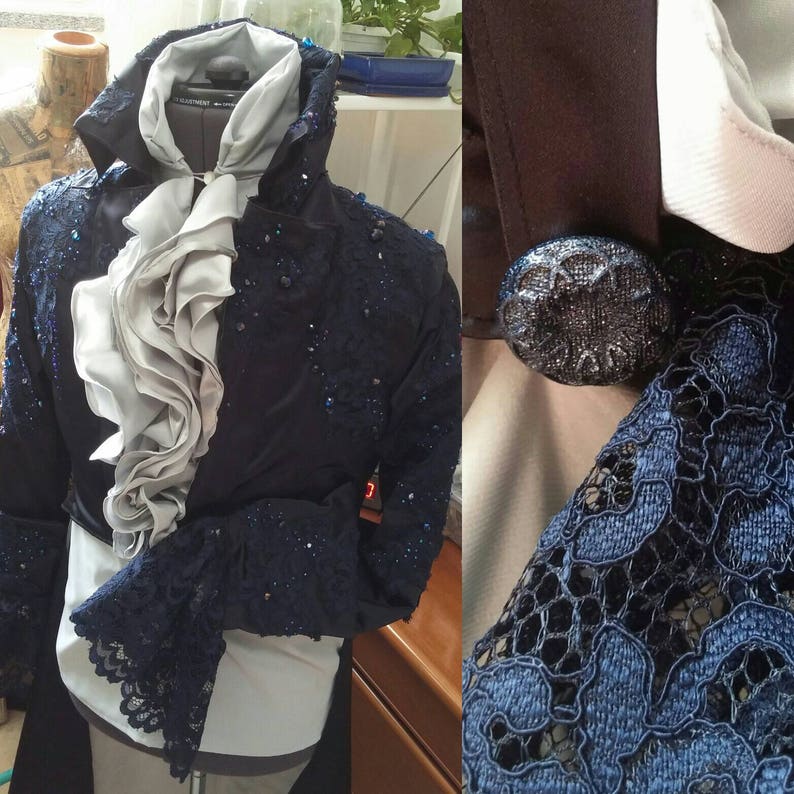 Feito sob Jareth The Goblin King bola jaqueta azul, David