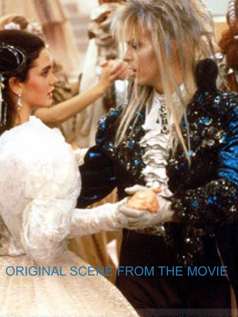 Feito sob Jareth The Goblin King bola jaqueta azul, David