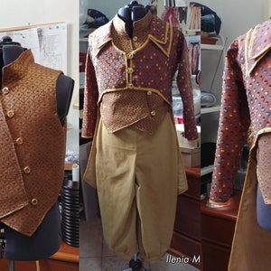 MADE TO ORDER Star Trek DS9 Ferengi outfit set, costume di Quark, cosplay di Star Trek, abbigliamento di Ferengi