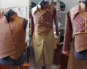 MADE TO ORDER Star Trek DS9 Ferengi outfit set, costume di Quark, cosplay di Star Trek, abbigliamento di Ferengi