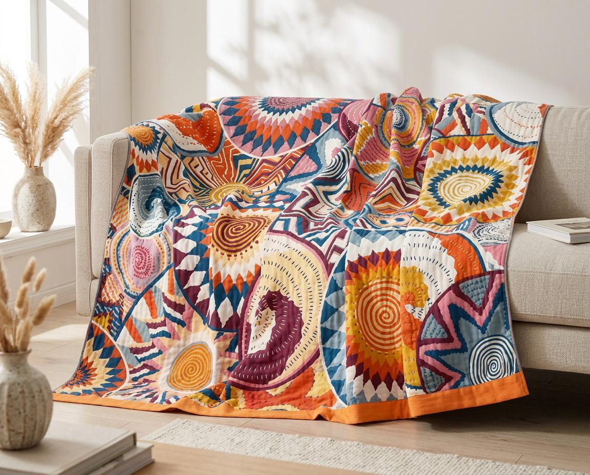 Bunt tagesdecke