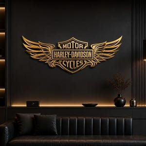 Harley Davidson Outdoor Wall Decor - Etsy