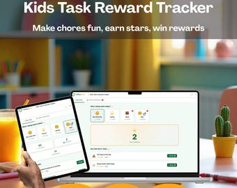 Kids Chore Chart Task Tracker Digital Star Reward Spreadsheet Alternative Multiple Children Parent Dashboard