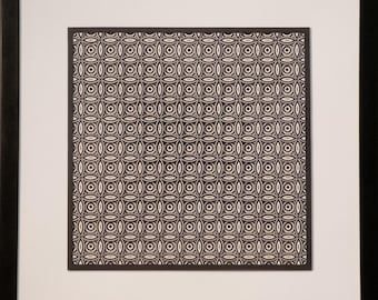 Círculos Celestiales - 11 capas de cartulina cortada con precisión (16x16)