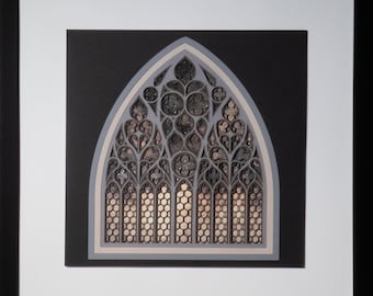 Del Cielo y la Tierra - Vía Láctea - 11 capas de cartulina cortada con precisión (30 x 30 cm)
