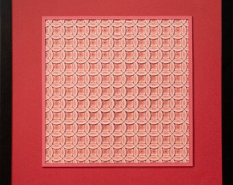Círculos Celestiales - 11 capas de cartulina cortada con precisión (30 x 30 cm)
