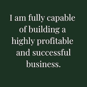 15 Printable Affirmation Cards for Entrepreneurs, Mindset Deck PDF