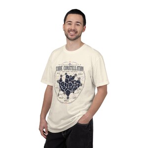 Kodkonstellation Mjukvaruingenjör T-shirt, astronomikodning T-shirt, rymdprogrammerare T-shirt, teknikgåva för utvecklare bild 14