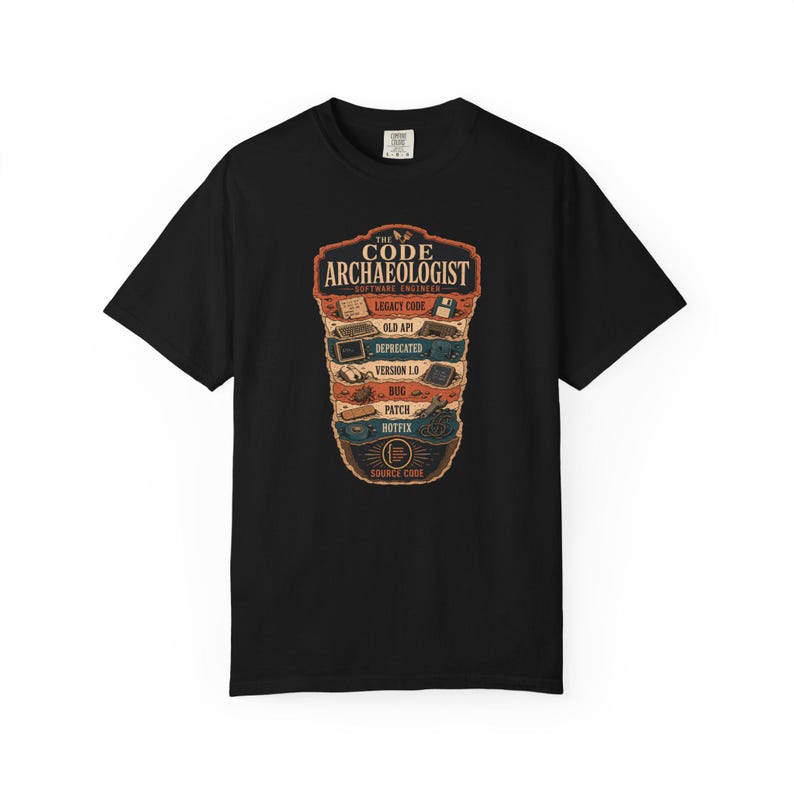 Code Archaeologist Software Engineer Shirt, Legacy Code Strata T-Shirt, Funny Senior Developer Tee, Programmer Gift image 8