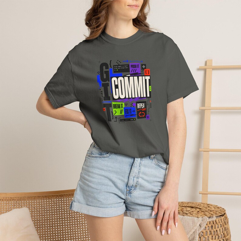 Git Commit Shirt, Software Engineer Tee, Programmer Shirt, Developer Gift, Coding Shirt, Tech Gift image 19