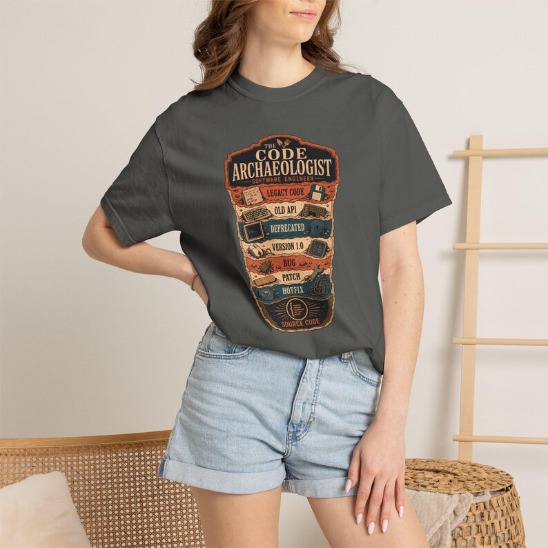 Code Archaeologist Software Engineer Shirt, Legacy Code Strata T-Shirt, Funny Senior Developer Tee, Programmer Gift image 17