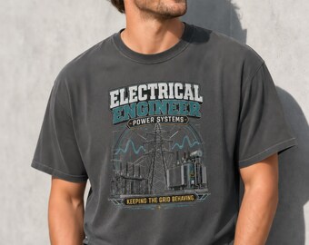 Camiseta de Sistemas de Energía, Camiseta "Manteniendo la Red en Buen Estado", Regalo para Línea de Transmisión, Camiseta Divertida para Ingeniero de Red, Regalo para Esposo, Hijo o Sobrino