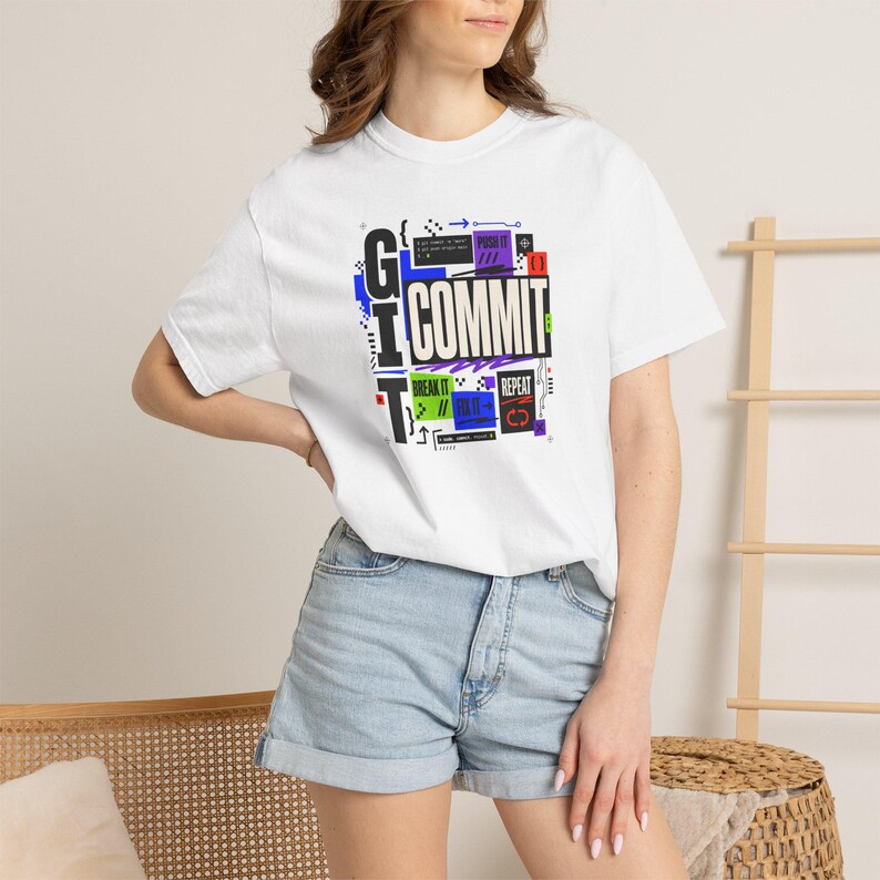 Git Commit Shirt, Software Engineer Tee, Programmer Shirt, Developer Gift, Coding Shirt, Tech Gift image 17