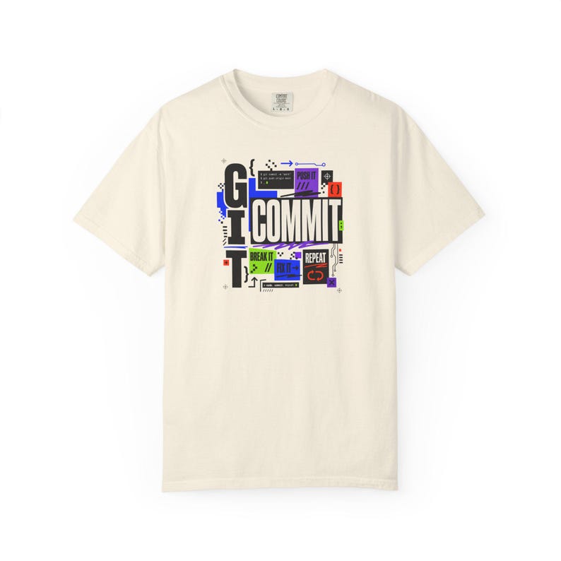 Git Commit Shirt, Software Engineer Tee, Programmer Shirt, Developer Gift, Coding Shirt, Tech Gift image 2