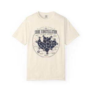Kodkonstellation Mjukvaruingenjör T-shirt, astronomikodning T-shirt, rymdprogrammerare T-shirt, teknikgåva för utvecklare bild 2