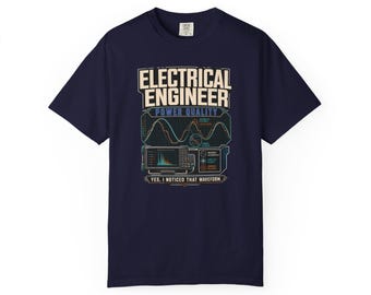 Regalo divertido sobre formas de onda de calidad de energía, obsequio de graduación para estudiantes de ingeniería eléctrica, entusiastas de los sistemas de energía, técnicos de servicios públicos y diseño de tecnología STEM.