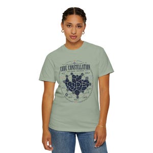Kodkonstellation Mjukvaruingenjör T-shirt, astronomikodning T-shirt, rymdprogrammerare T-shirt, teknikgåva för utvecklare bild 7