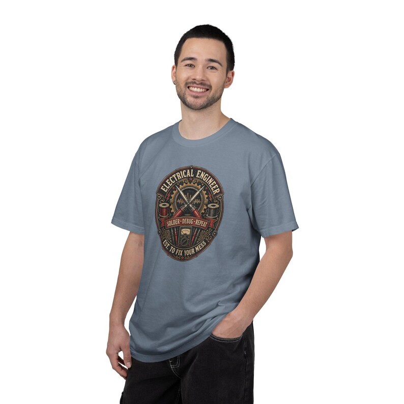 Electrical Engineer Solder Debug Repeat Shirt, Vintage Comfort Colors Tee image 16