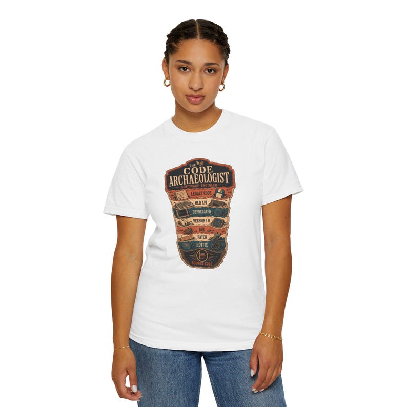 Code Archaeologist Software Engineer Shirt, Legacy Code Strata T-Shirt, Funny Senior Developer Tee, Programmer Gift image 9