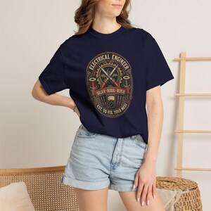 Electrical Engineer Solder Debug Repeat Shirt, Vintage Comfort Colors Tee image 4