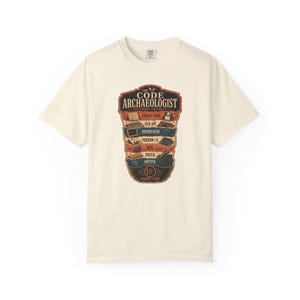 Code Archaeologist Software Engineer Shirt, Legacy Code Strata T-Shirt, Funny Senior Developer Tee, Programmer Gift image 3