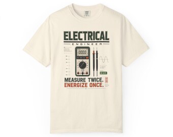 Measure Twice Energize Once Funny Engineering Gift, Multimeter Safety Humor, Engineering Student Graduation Present, Electrician STEM Nerd