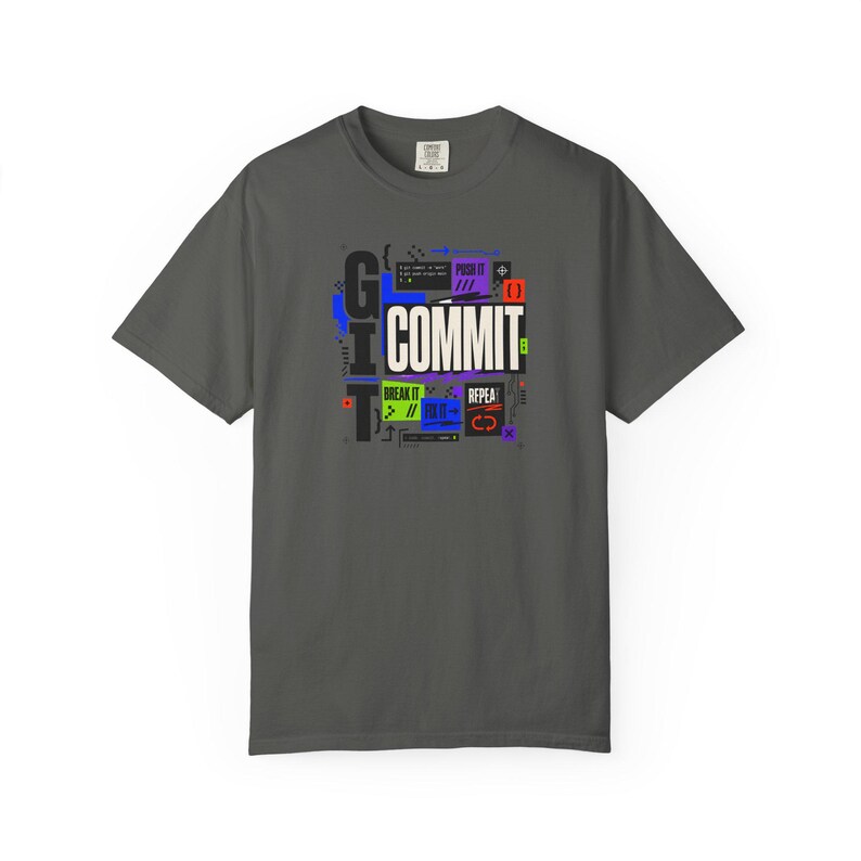 Git Commit Shirt, Software Engineer Tee, Programmer Shirt, Developer Gift, Coding Shirt, Tech Gift image 3