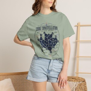 Kodkonstellation Mjukvaruingenjör T-shirt, astronomikodning T-shirt, rymdprogrammerare T-shirt, teknikgåva för utvecklare bild 11