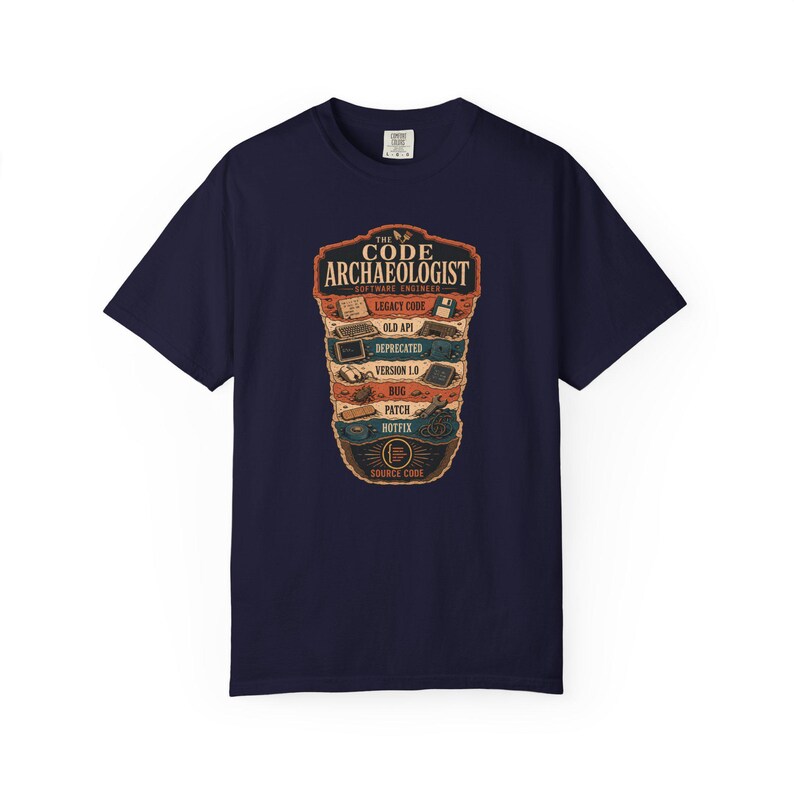 Code Archaeologist Software Engineer Shirt, Legacy Code Strata T-Shirt, Funny Senior Developer Tee, Programmer Gift image 7
