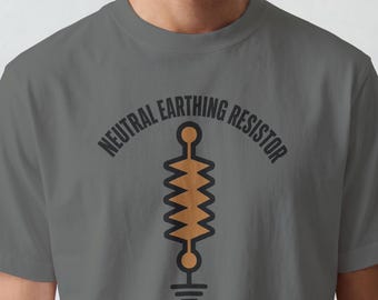 T-shirt avec résistance de mise à la terre neutre, cadeau pour le héros méconnu de la sous-station, vêtements pour ingénieur en systèmes électriques, cadeau pour spécialiste en protection des réseaux électriques
