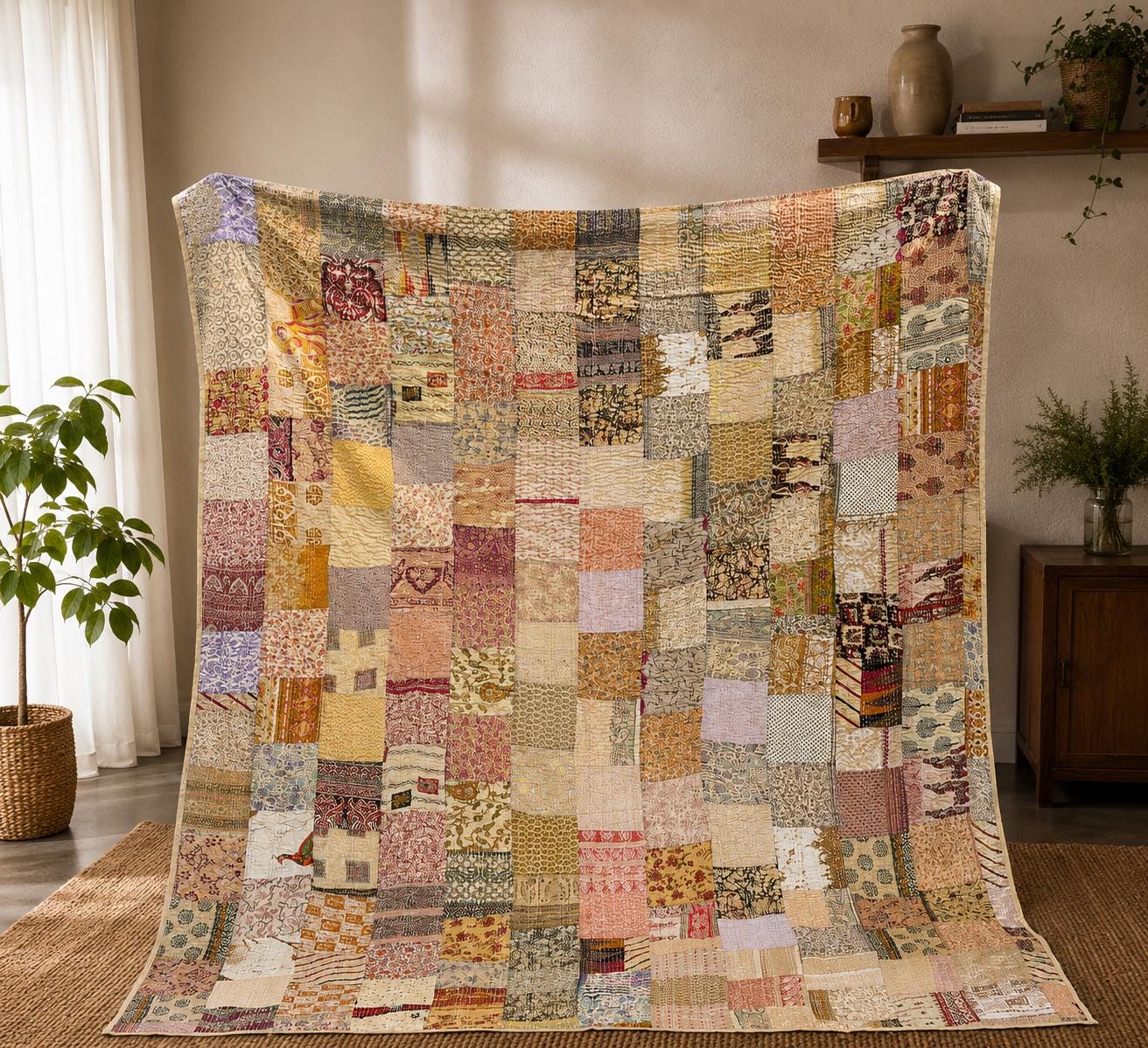Kantha quilt - Etsy 日本